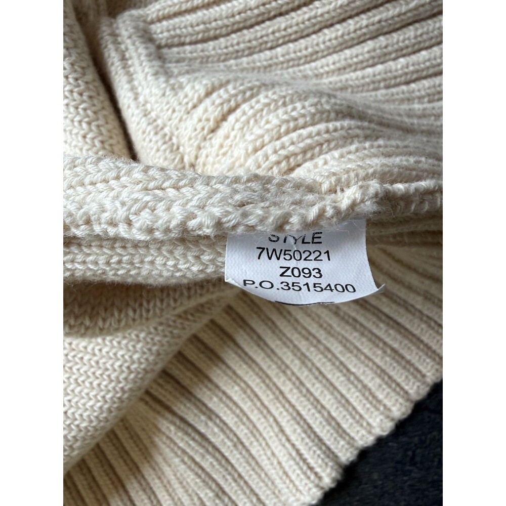 Lucky Brand 100% Cotton Beige Button Up Cardigan Sweater Womens Size Small - Picture 7 of 7